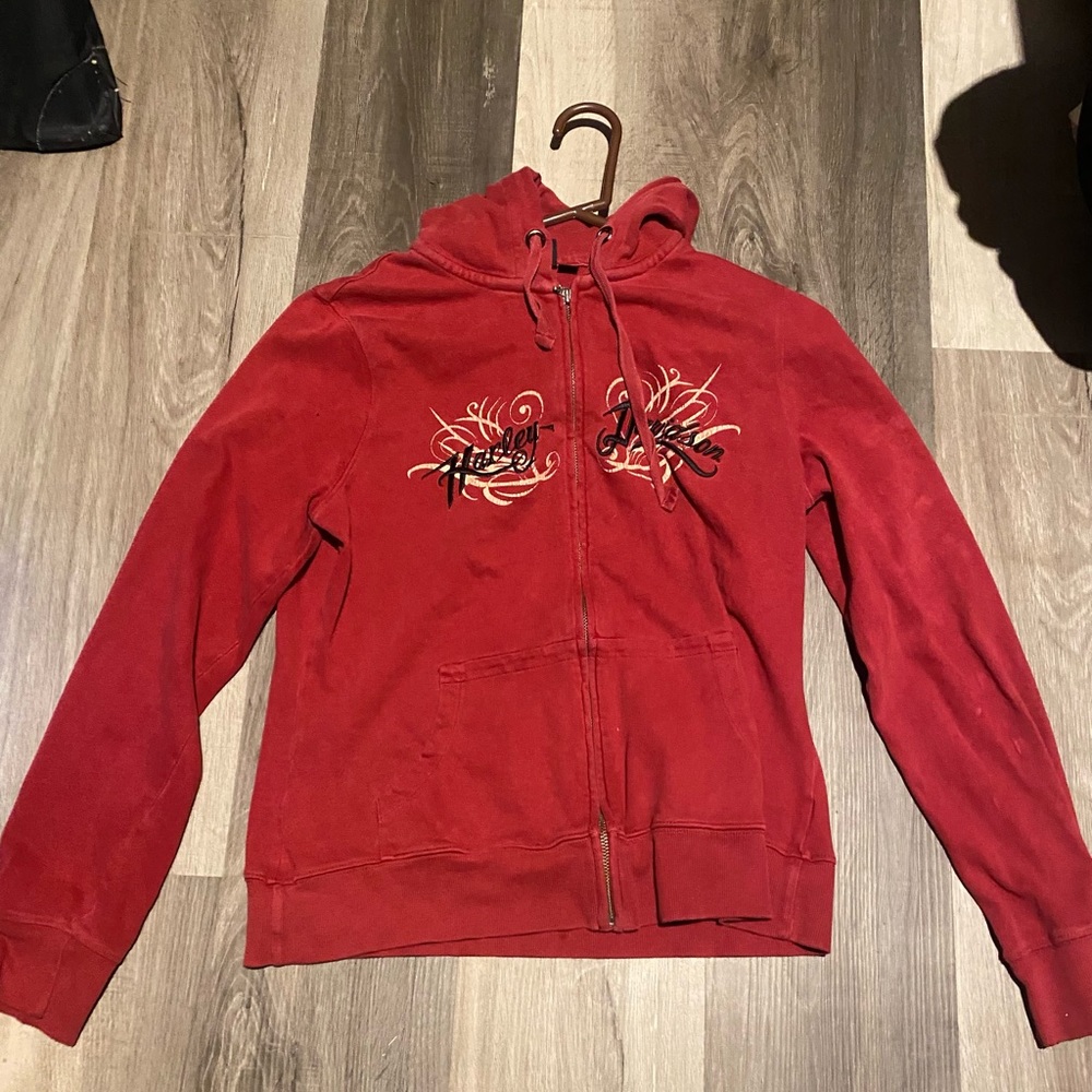 Vintage Harley Davidson Women’s zip up siz L